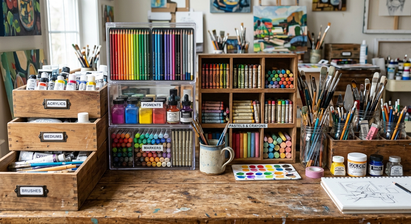 DIY kunstnerskuffe: Lav dine egne værksteder derhjemme