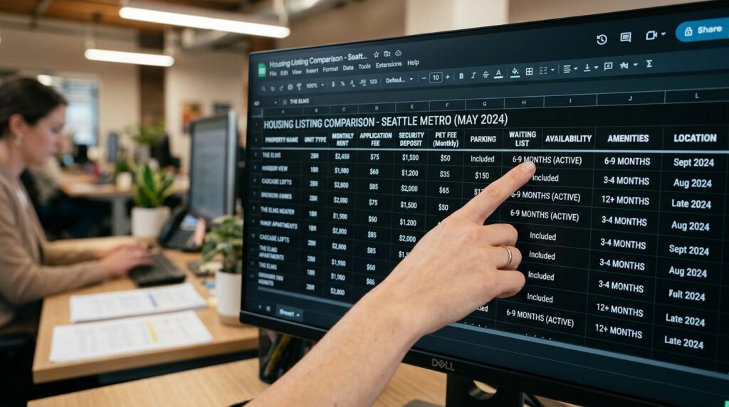 Close-up shot of a persons hand pointing at a computer moni