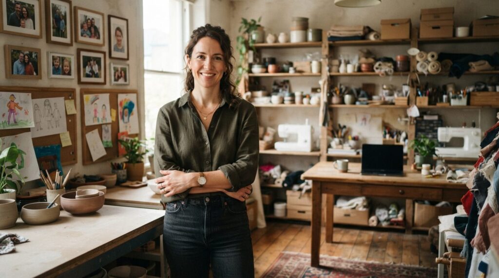 Professional photograph of a small business owner in casual